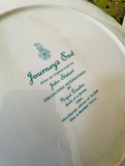 Royal Doulton “Journey’s End” Collectors Plate – Limited Edition (1984)