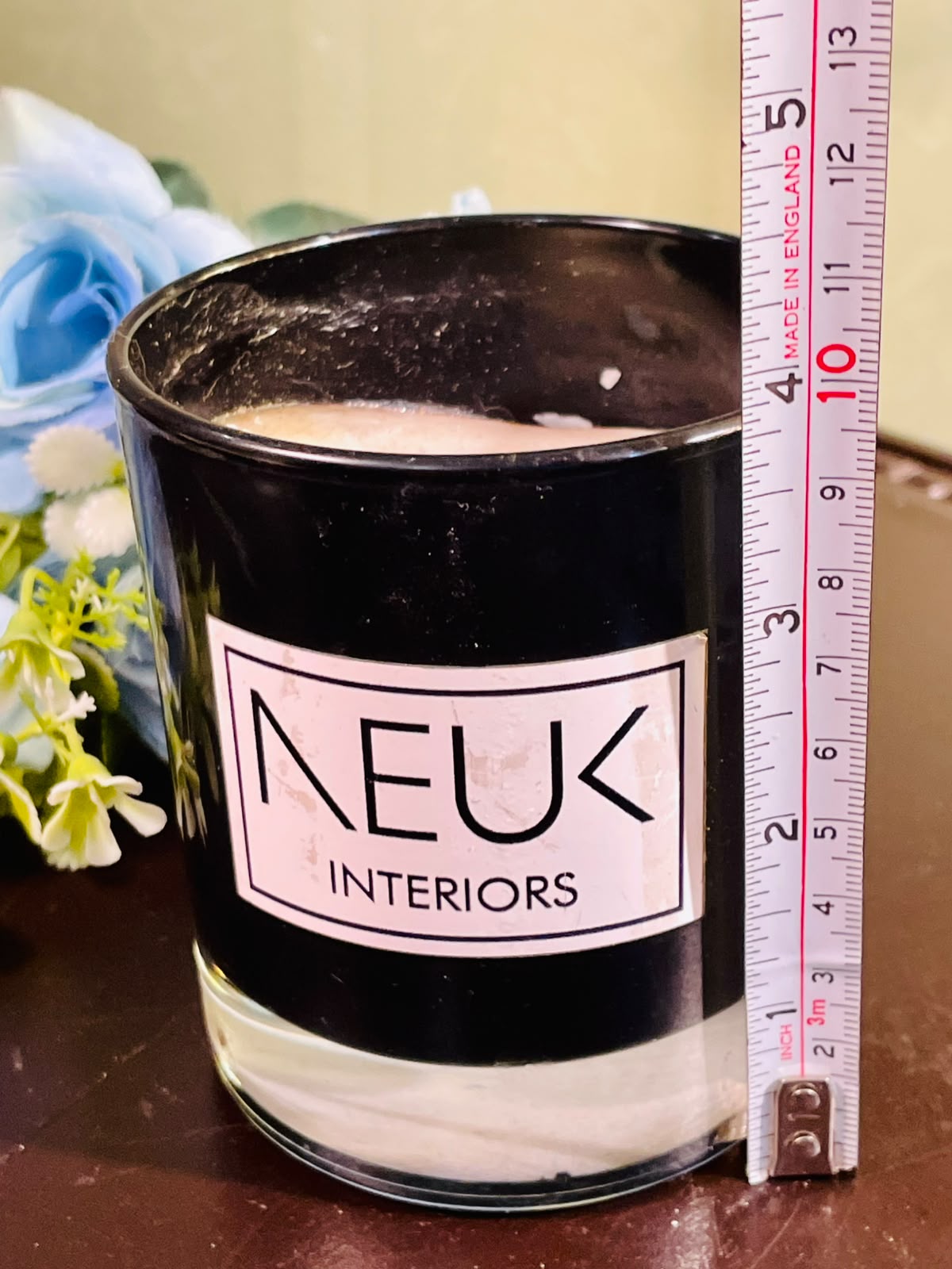 NEUK Interiors Scented Candle in Black Crystal Jar – 10cm