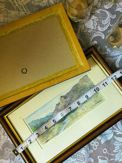 Set of 2 English Panoramic Landscape Art painting– Framed Wall Décor