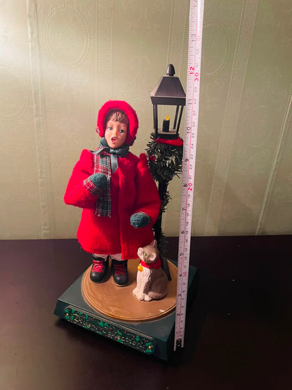 Dickens Collection Victorian Caroler Lighted Figurine