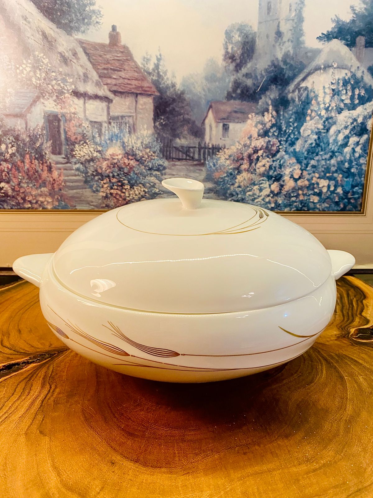 Wedgwood Serenity Bone China Covered Serving Bowl