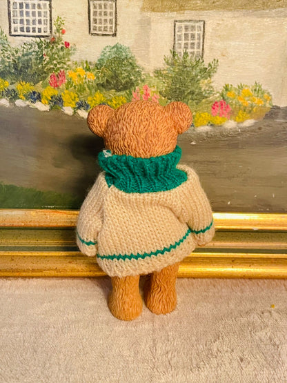 Vintage Russ Berrie Heart Warmers Teddy Bear – Shamrock Plush Irish Collectible