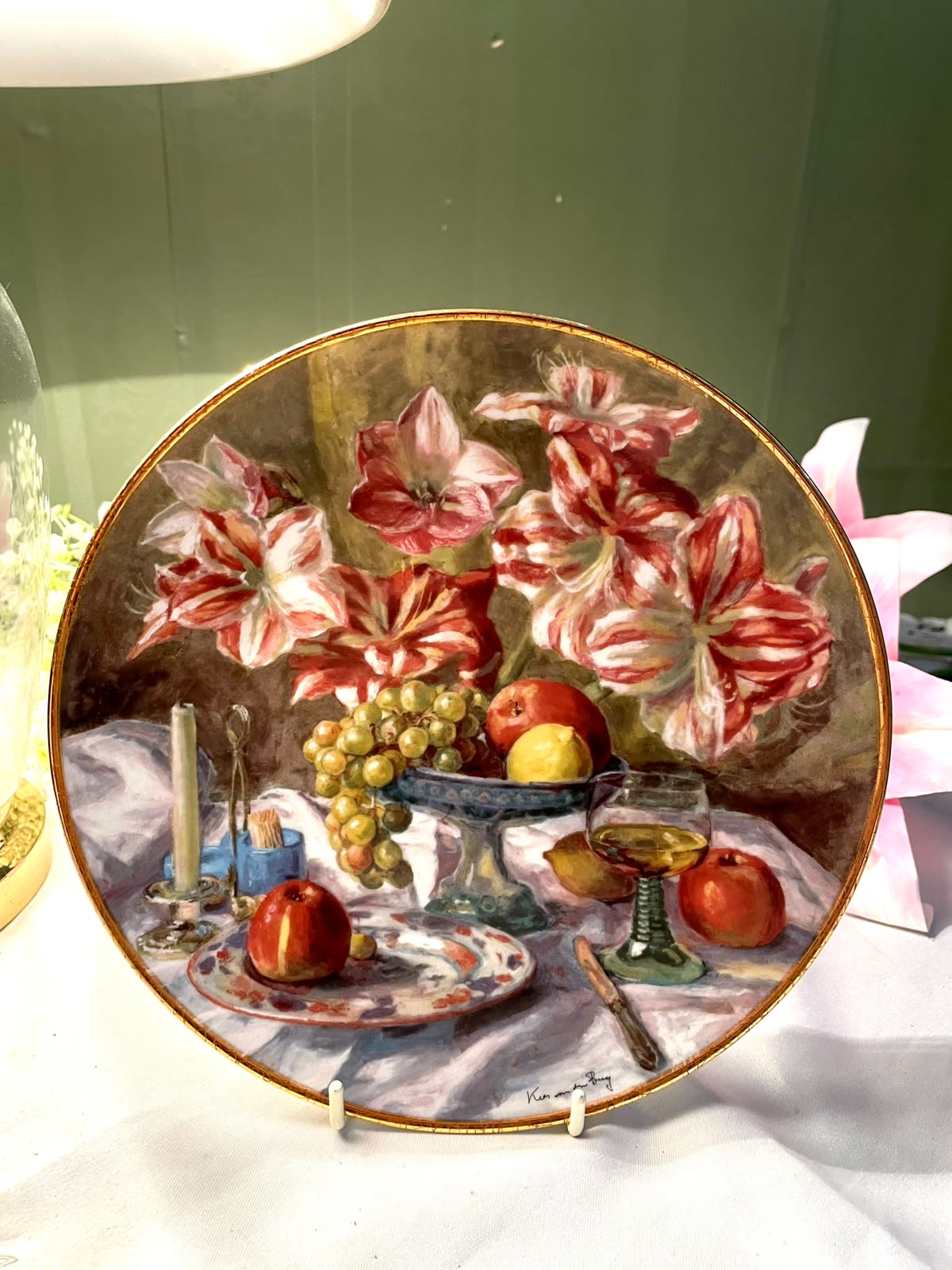 Royal Mosa Kees van den Berg Still Life Plate – 8 in