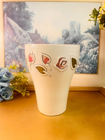 Elegant Floral Ceramic Vase Minimal Decorative Home Décor