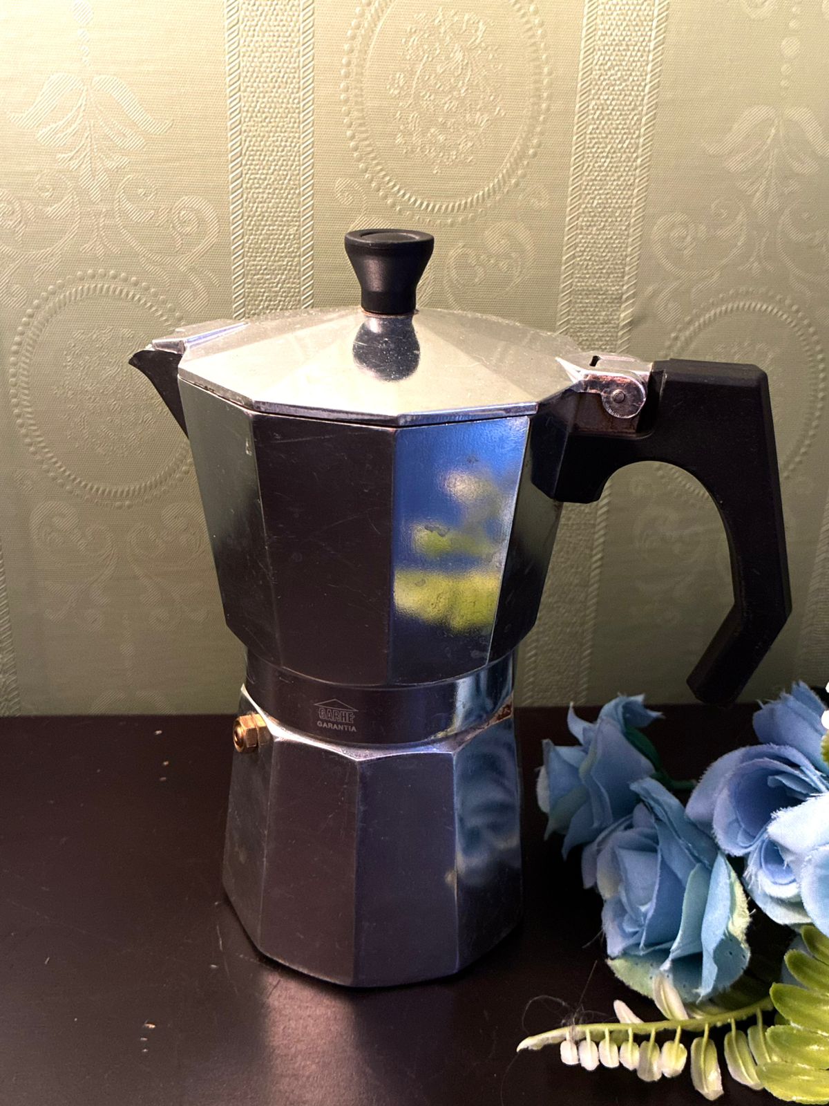 Vintage Garhe Moka Pot Aluminum Stovetop Espresso Maker