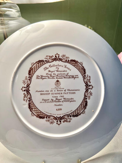 Royal Worcester Bishop Sumner Collector Wall Plate – 10 Inch