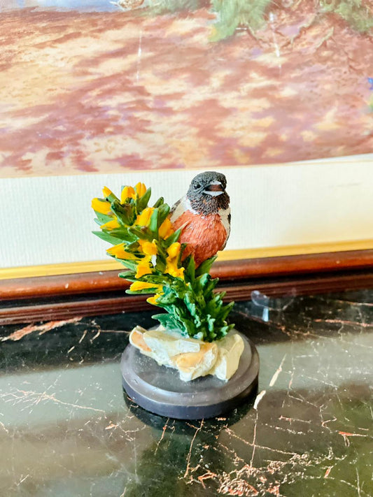 rare thrift finds, vintage bird figurine, Redstart bird collectible, hand painted bird statue, English vintage décor, heritage European treasures, country cottage vintage style, bird lovers collectible, rare thrift treasures, antique home accents, woodland bird figurine