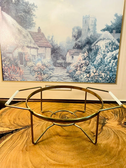 Vintage Pyrex Gaiety Casserole Dish with Stand Snowflake- Box Packed