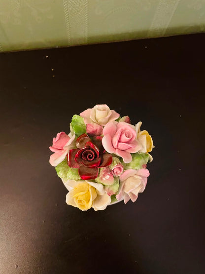 Royal Doulton Bone China Rose Posy Ornament 3 Inch