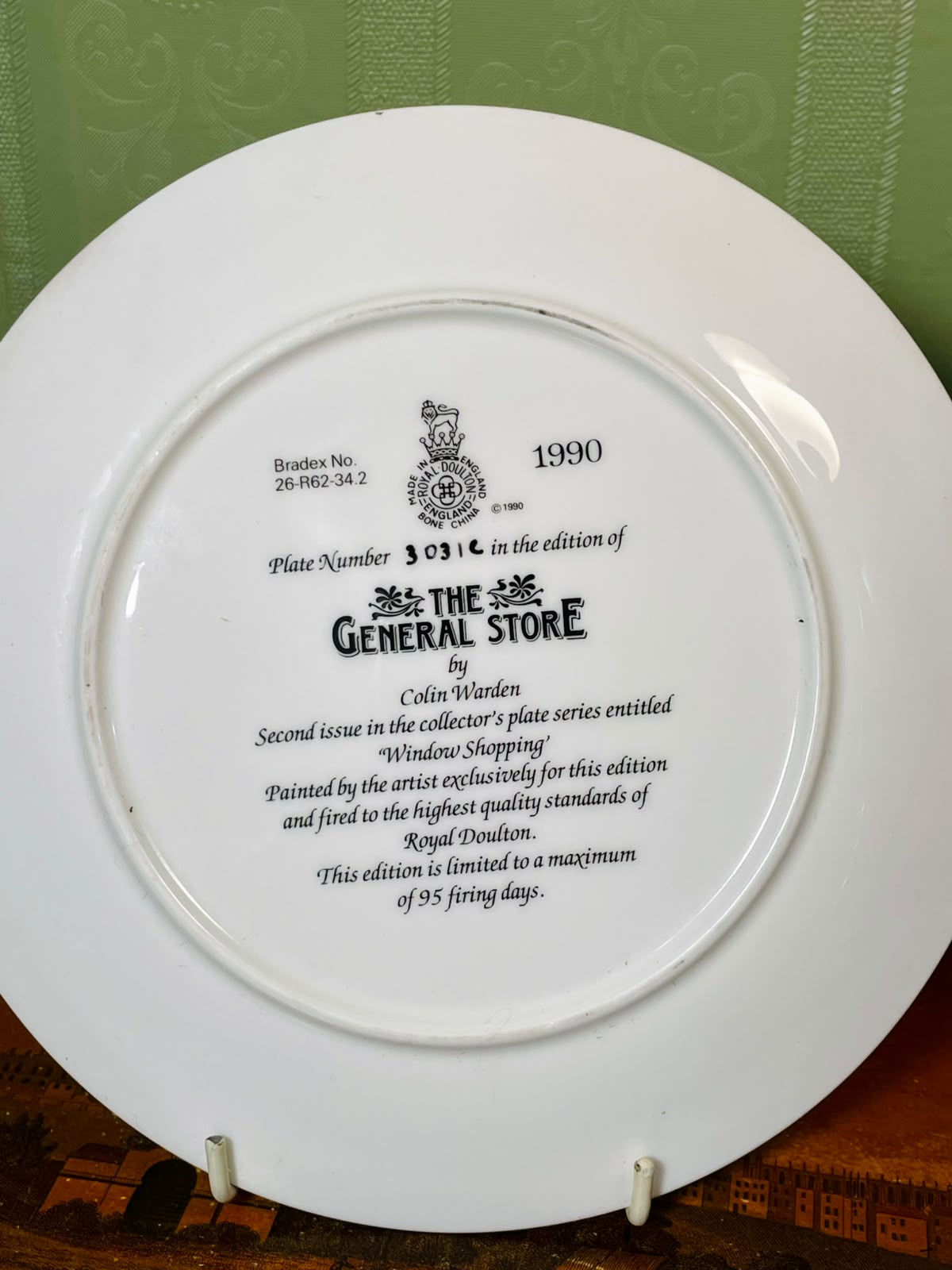 Royal Doulton The General Store 8" Collector Plate 1990
