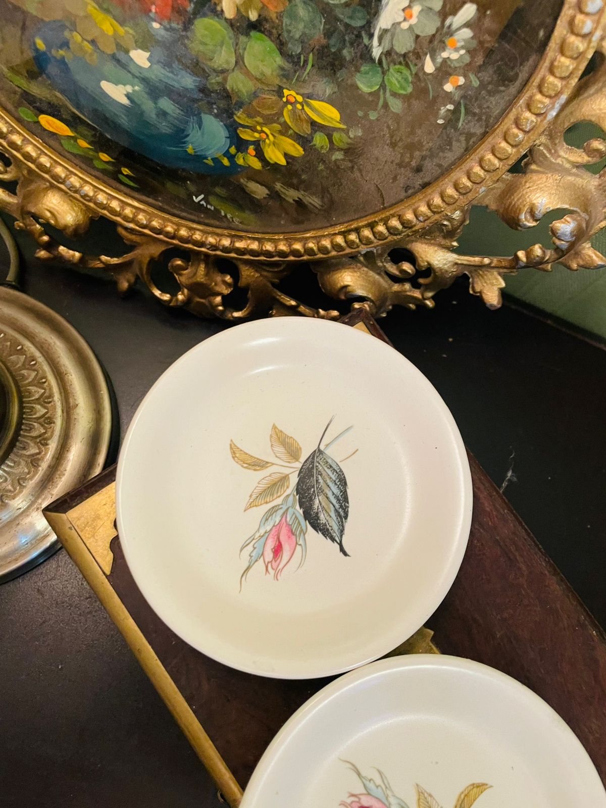 J & G Meakin Sol Rose Small Dishes Set of 2 England