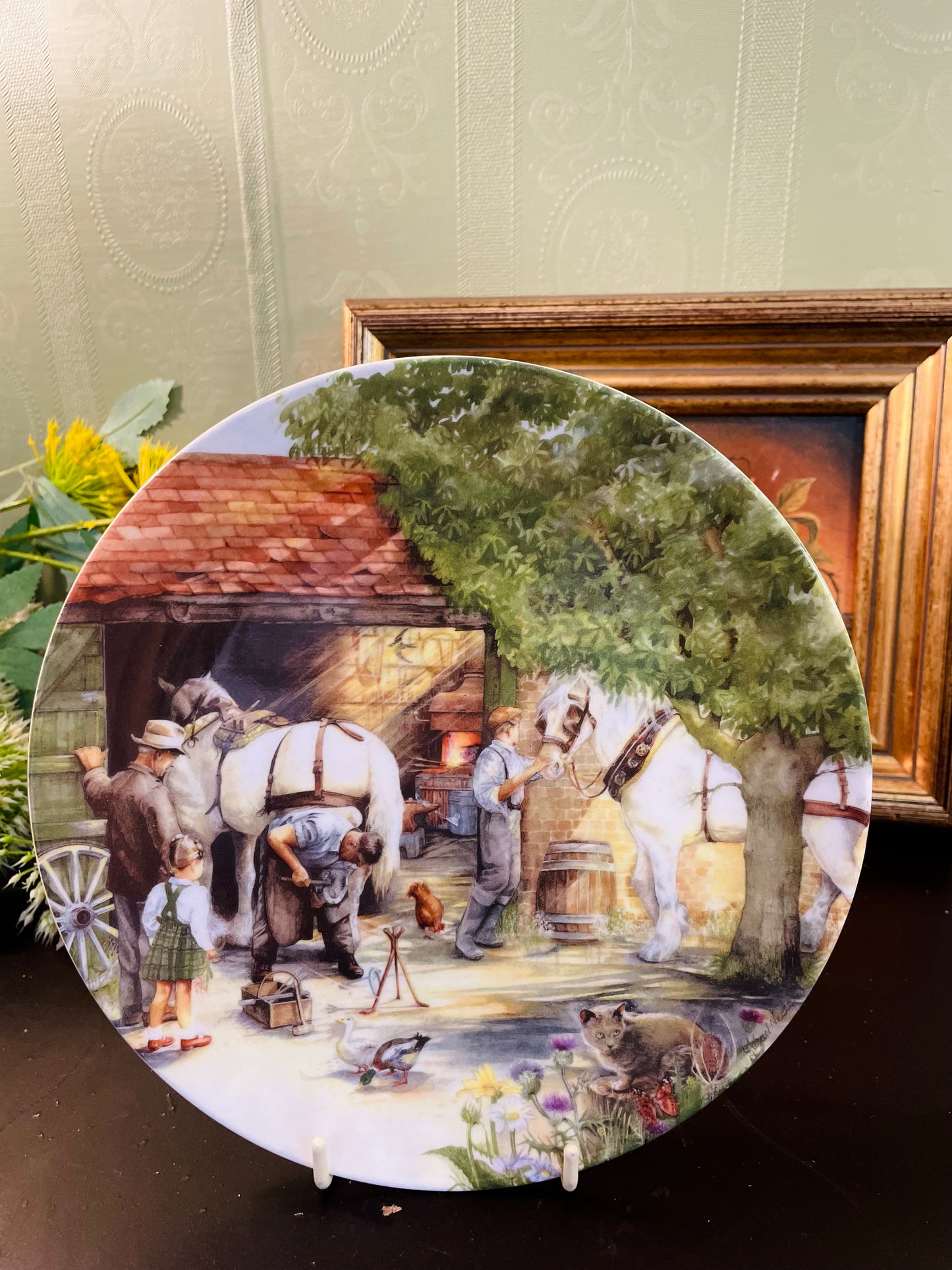 Royal Doulton The Blacksmith Collector Plate 8 Inch 1990