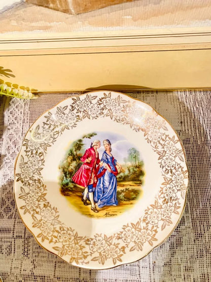 Aynsley/Imperial Regency Couple “Love Story” Cup & Saucer Set