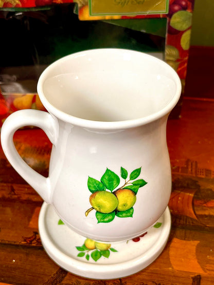 The Fine Food Company Fruit Mug & Coaster Gift Set