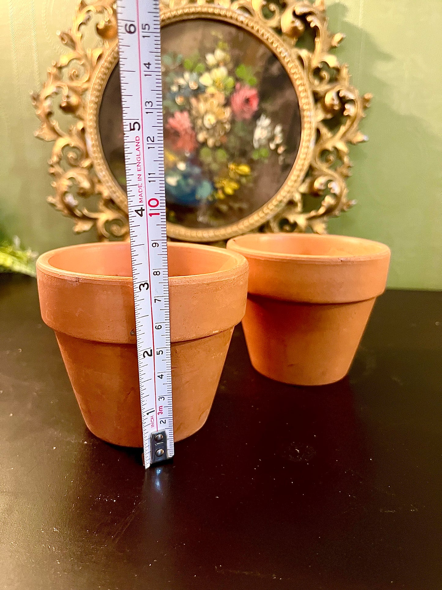 Set of 2 Terracotta Pot Candles – Rustic Plant Pot Style