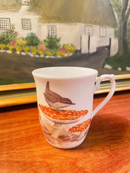 Bird Tea Mug, Coffee Mug, Fine Bone China, England