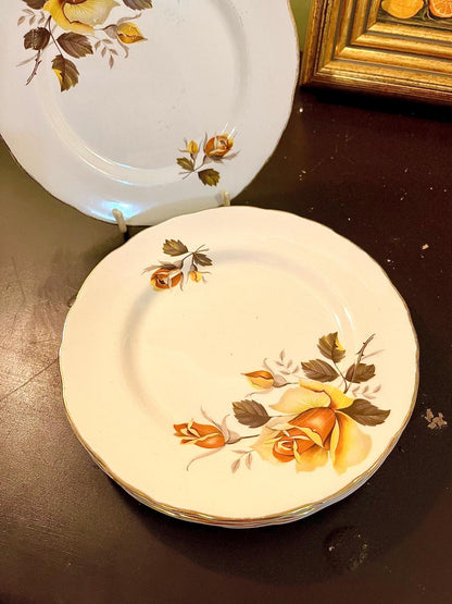 Old Foley James Kent Dessert Plates Set of 4 – 6 Inch England