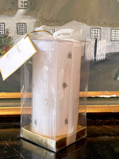 Happy 21st Birthday Candle Gift with box and ribbon packing