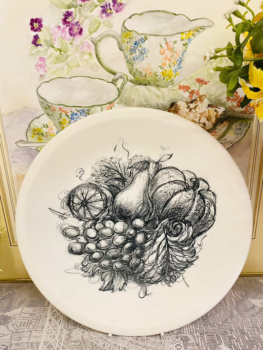 Wedgwood Vintage Fruit Still Life Decorative Plate England