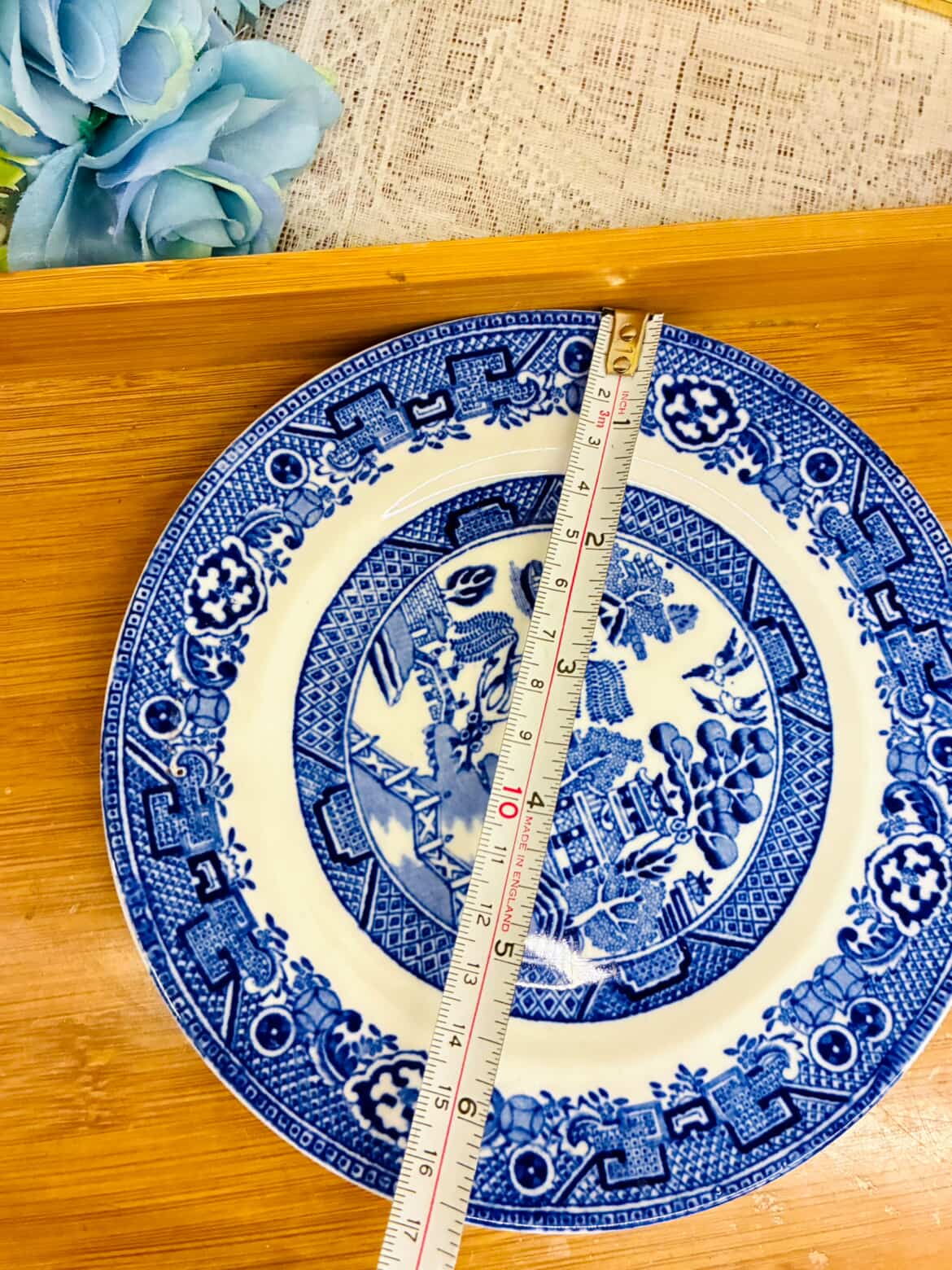 Vintage Blue Willow Plate Set – Porcelain Pair