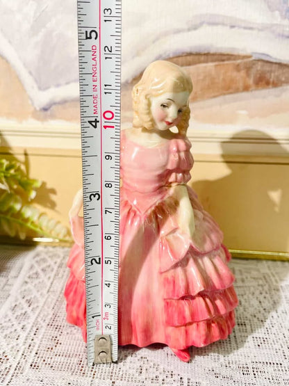 Victorian Little Girl Figurine – Pink Ballroom Dress
