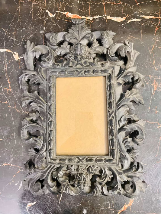 Vintage Baroque Black Ornate Frame – Gothic Decor