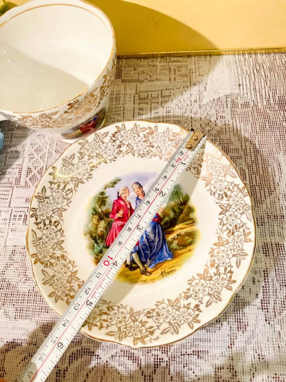 Aynsley/Imperial Regency Couple “Love Story” Cup & Saucer Set