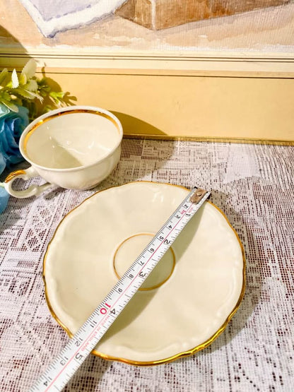 Bavarian Porcelain Cup & Saucer Set – Vintage Teacup Duo