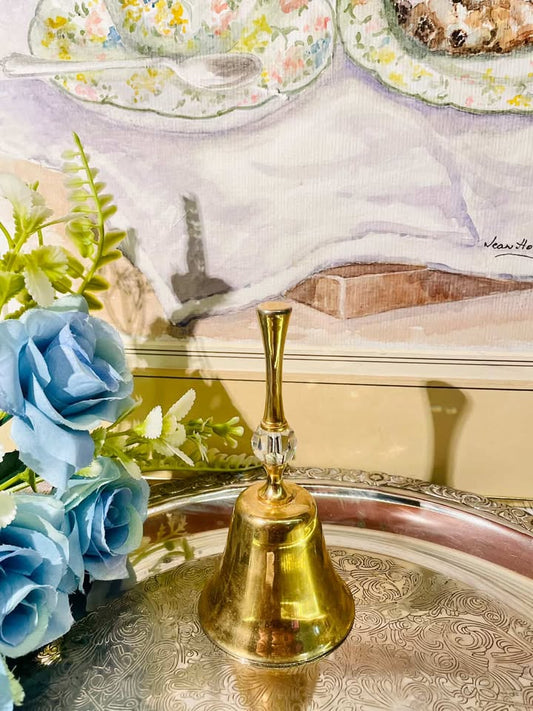Vintage Brass Hand Bell Elegant Decorative Bell