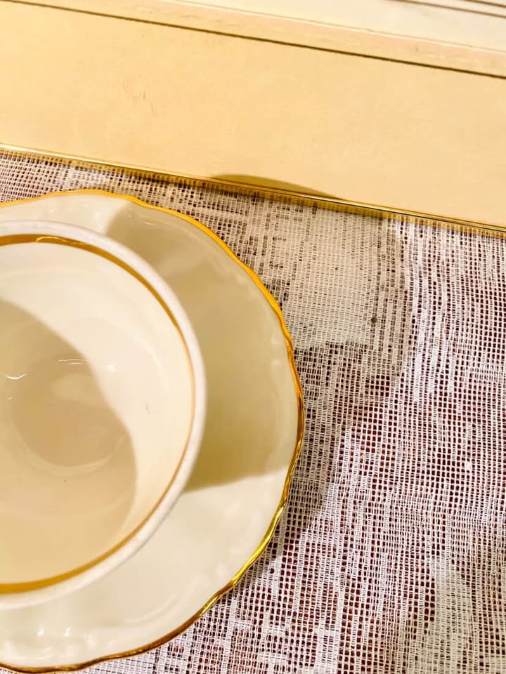 Bavarian Porcelain Cup & Saucer Set – Vintage Teacup Duo