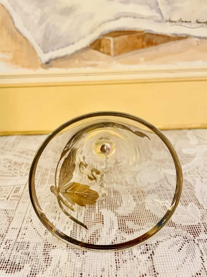 Vintage Silver Overlay Glass Bell – 25th Anniversary