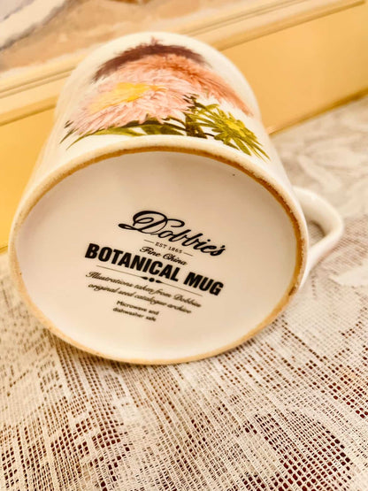 Vintage Floral Porcelain Mug – Cottage Garden Charm