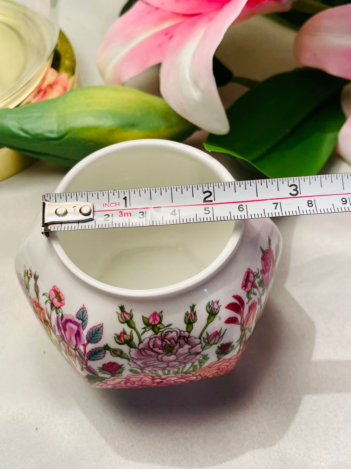 Aynsley Rose Garden Fine Bone China Floral Bowl 8cm