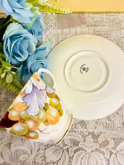 Royal Albert Lorraine Bone China Teacup & Saucer – England