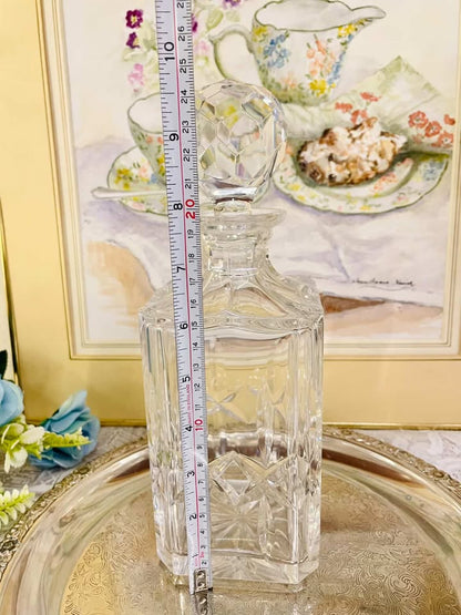 Vintage Cut Crystal Decanter – Starburst Stopper