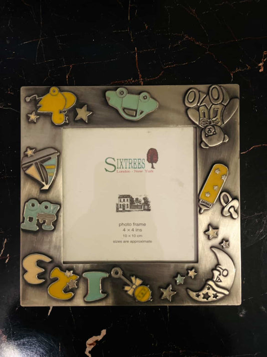 Whimsical Kids Enamel Photo Frame Decorative