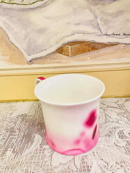 Red Poppy Porcelain Mug – Floral Coffee Cup