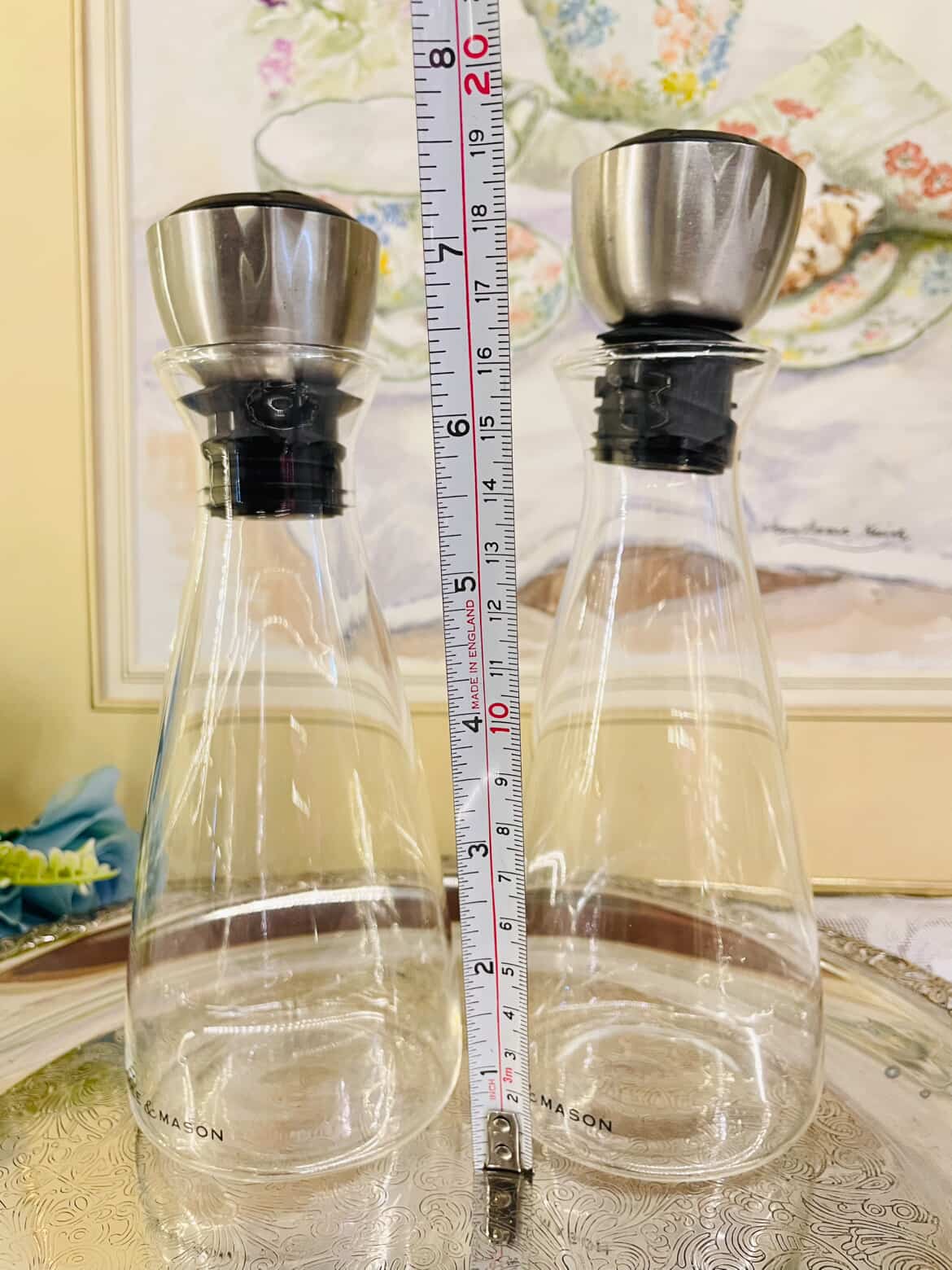 Mason Glass Oil & Vinegar Dispensers – Set of 2