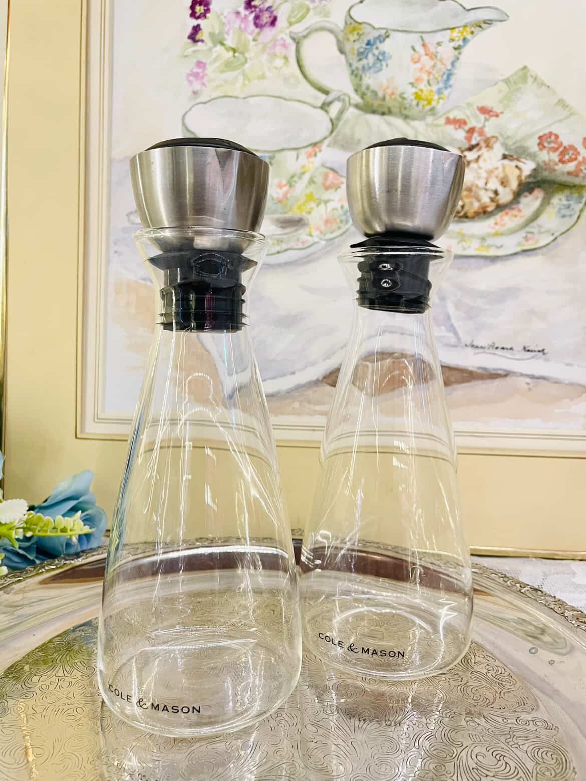 Mason Glass Oil & Vinegar Dispensers – Set of 2