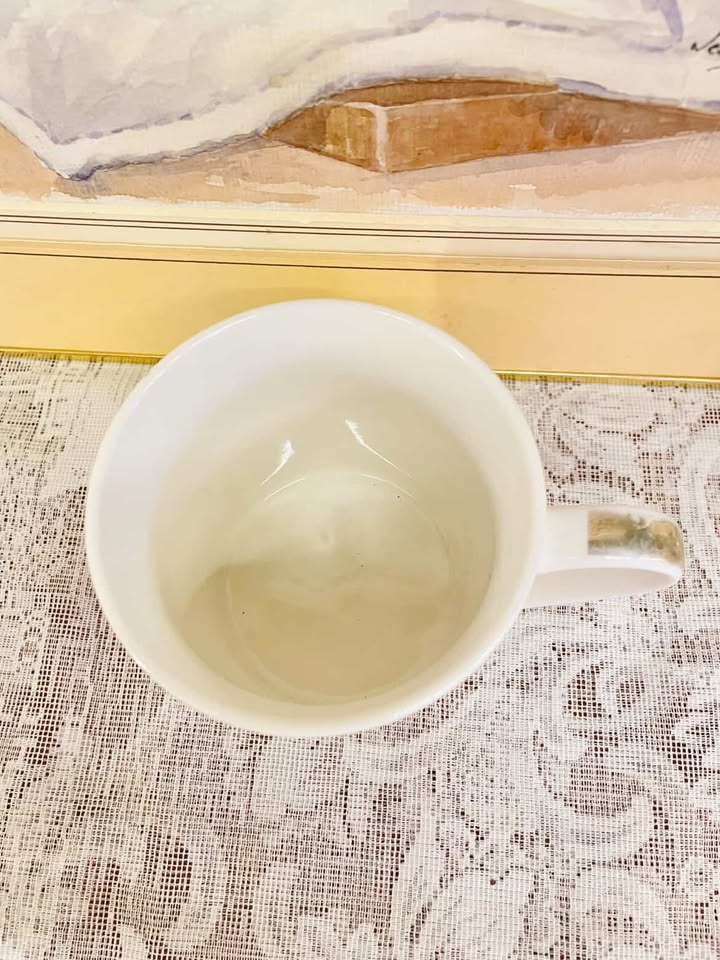 Monogram “L” Mug – Pink Marble Porcelain Cup