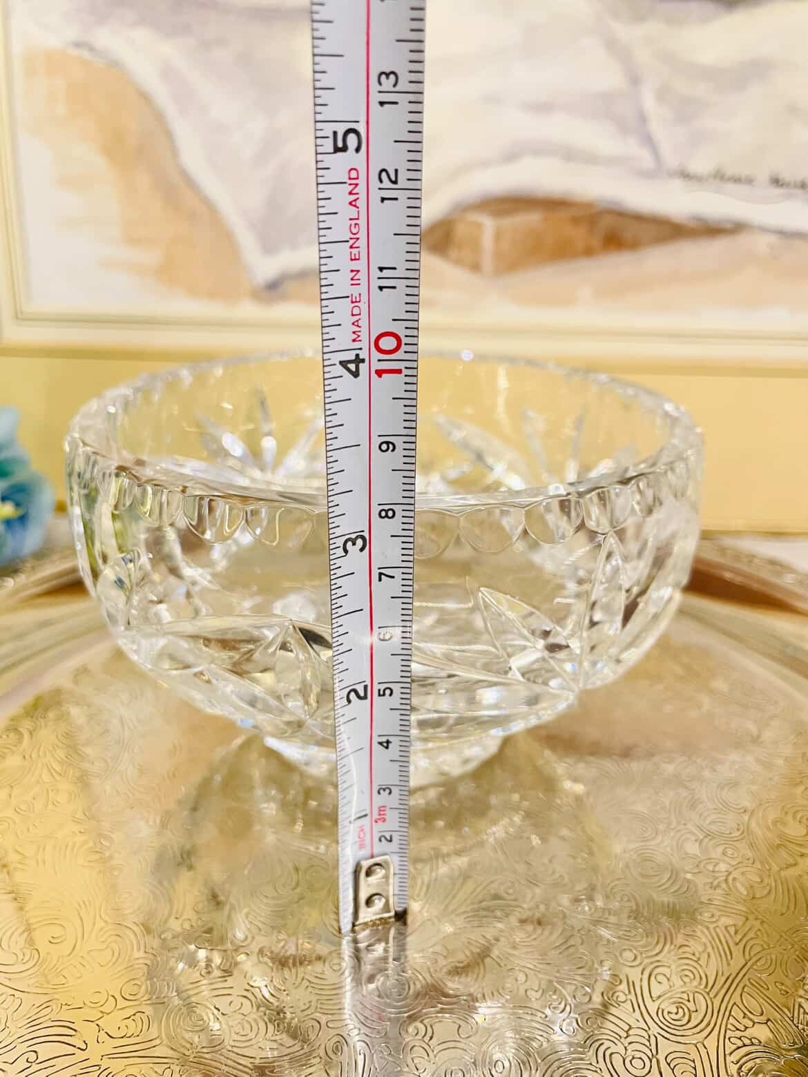 Vintage Cut Glass  Serving Bowls – Starburst Pair