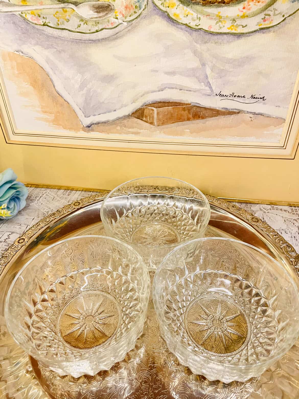 Vintage Crystal Cut Glass Bowl Set – Crystal Style
