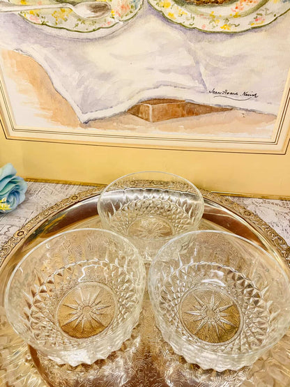 Vintage Crystal Cut Glass Bowl Set – Crystal Style