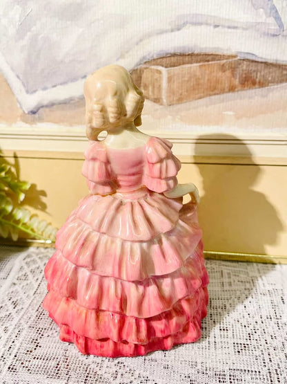 Victorian Little Girl Figurine – Pink Ballroom Dress