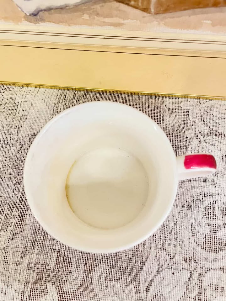 Red Poppy Porcelain Mug – Floral Coffee Cup