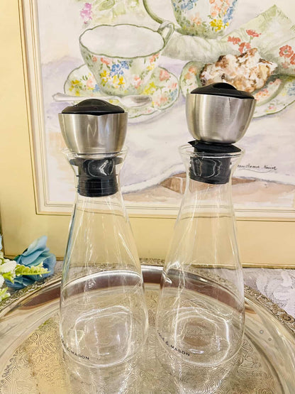 Mason Glass Oil & Vinegar Dispensers – Set of 2