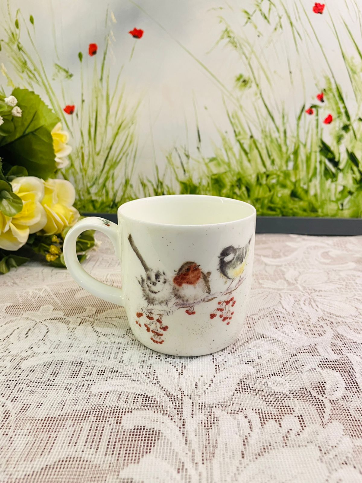 Royal Worcester Wrendale Designs “One Snowy Day” Mug by Hannah Dale
