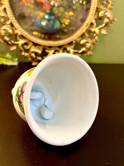 Fruit Pattern Porcelain Collectible Bell