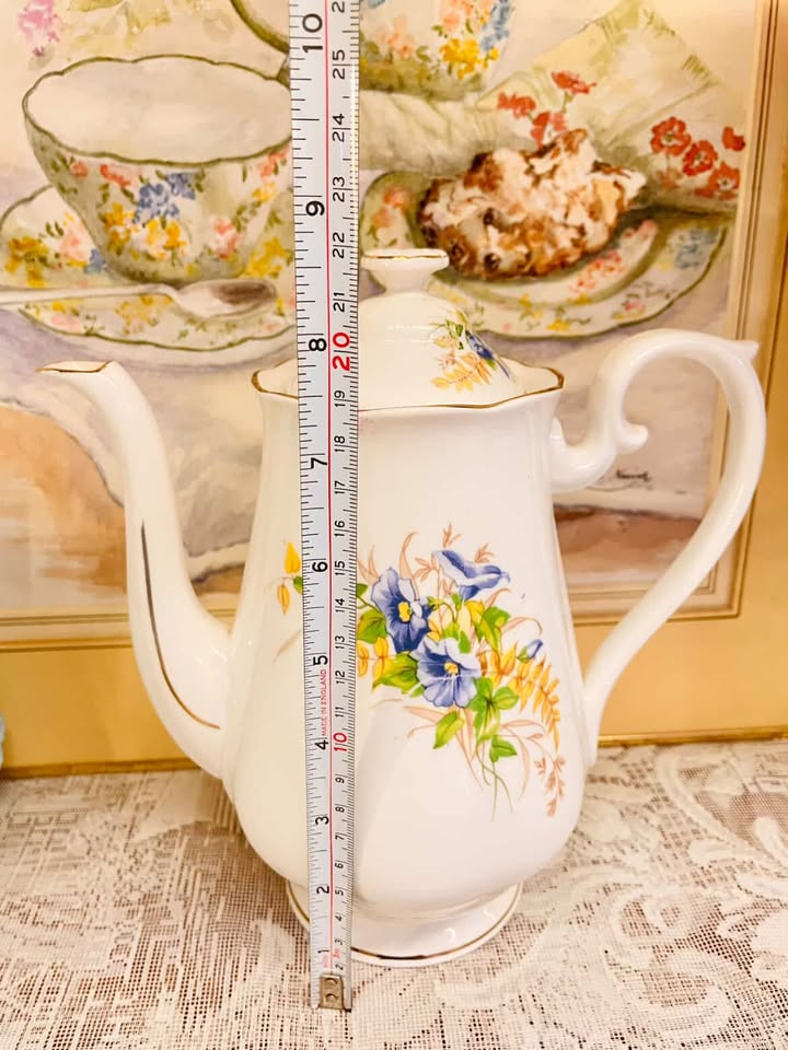 Vintage Floral Coffee Set 5 Persons Serving – England