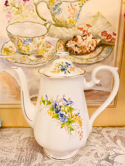 Vintage Floral Coffee Set 5 Persons Serving – England